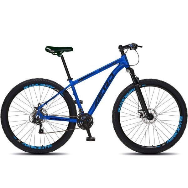 Encontraproduto.com.br - Bicicleta Aero Quadro De Aluminio Aro 29 Emotion 475/16 Azul Com Preto