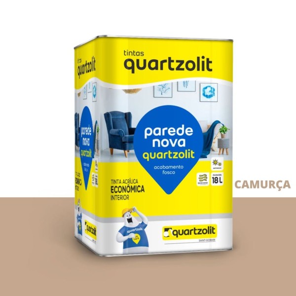 Encontraproduto.com.br - Tinta Acrílica Economica Parede Nova Carmuça (Lata 18 Llitros) - WEBER QUARTZOLIT