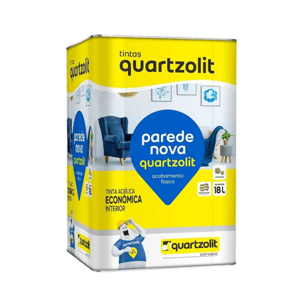 Encontraproduto.com.br - Tinta Acrílica Economica Parede Nova Carmuça (Lata 18 Llitros) - WEBER QUARTZOLIT
