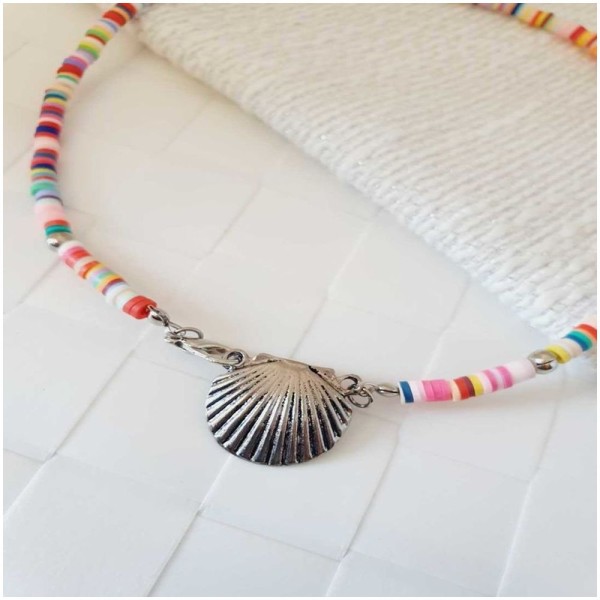 Encontraproduto.com.br - Choker Colorido Concha