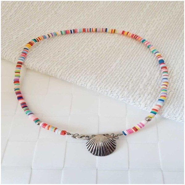 Encontraproduto.com.br - Choker Colorido Concha