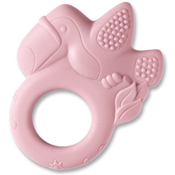 Encontraproduto.com.br - Mordedor Argola - Tucano Rosa TOYSTER