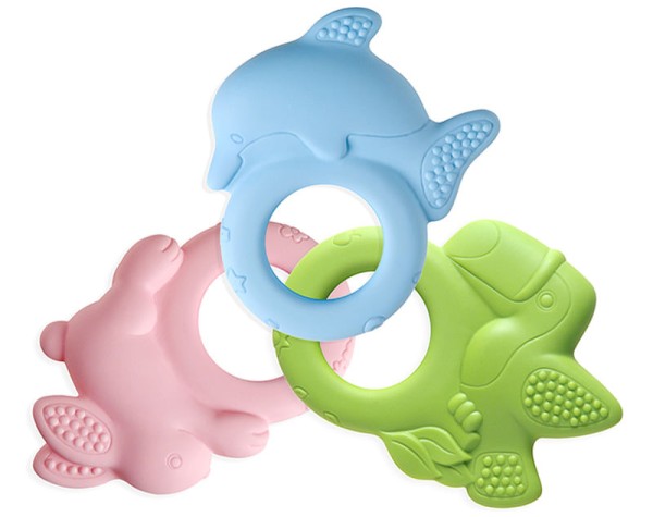 Encontraproduto.com.br - Mordedor Argola - Tucano Rosa TOYSTER