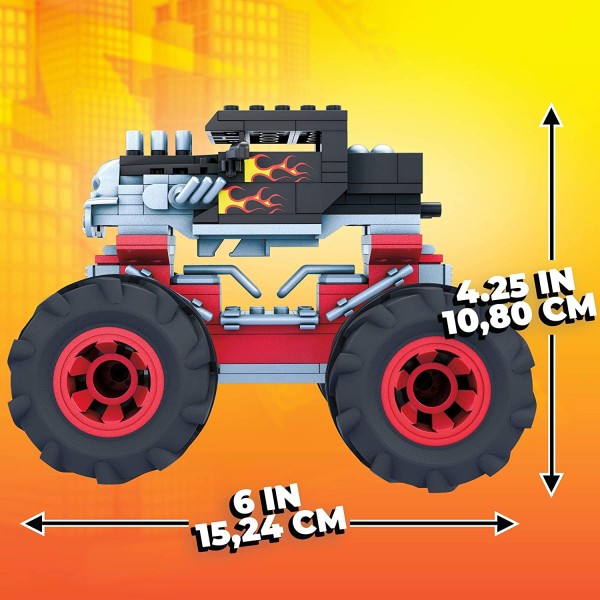 Encontraproduto.com.br - Mega Construx - Hot Wheels - Monster Trucks - Bone Shaker MATTEL