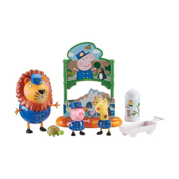 Encontraproduto.com.br - Peppa Pig - Playset Temas - Peppa Pig um Dia no Zoologico SUNNY BRINQUEDOS