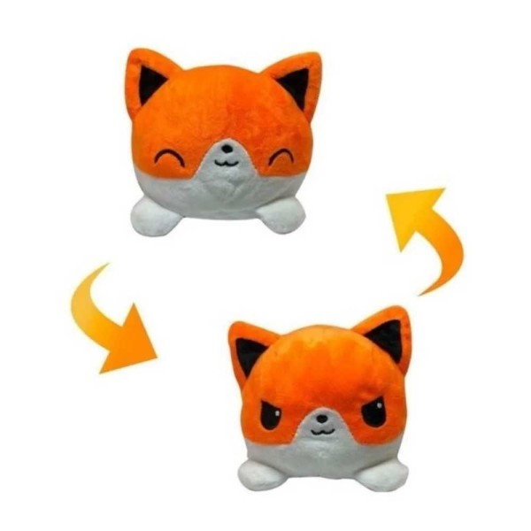 Pelucia Bichinho Raposa Laranja e Branco Reversivel 2 em 1- R3103 BBR BBR
