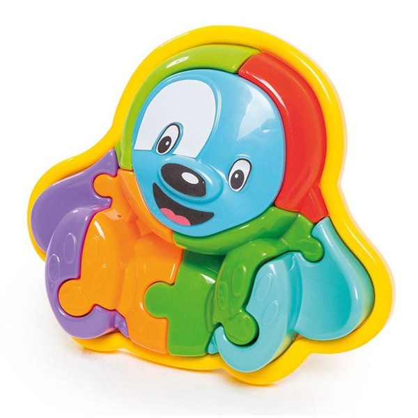 Encontraproduto.com.br - Animal Puzzle 3D Cachorro - Azul - TA TE TI INDUSTRIA E