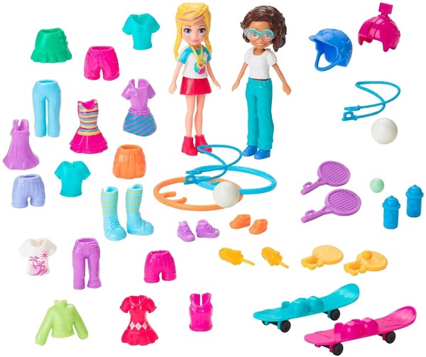 Encontraproduto.com.br - Bonecas Polly Pocket - Pack de moda cheio de estilo - GGJ48 MATTEL