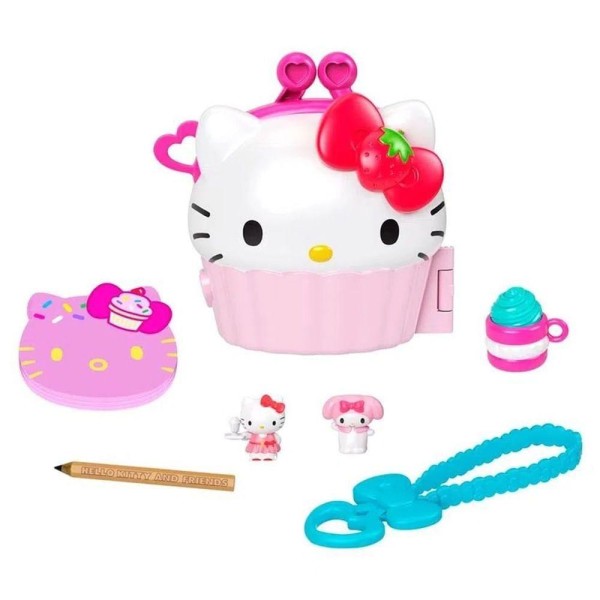 Encontraproduto.com.br - Padaria de Cupcakes Mini Hello Kitty and Friends-GVB27 MATTEL