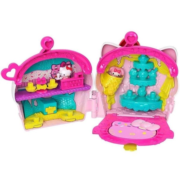Encontraproduto.com.br - Padaria de Cupcakes Mini Hello Kitty and Friends-GVB27 MATTEL