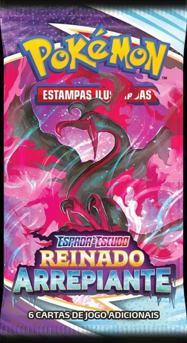 Encontraproduto.com.br - Blister Triplo Pokemon Reinado Arrepiante - Phanpy COPAG DA AMAZONIA