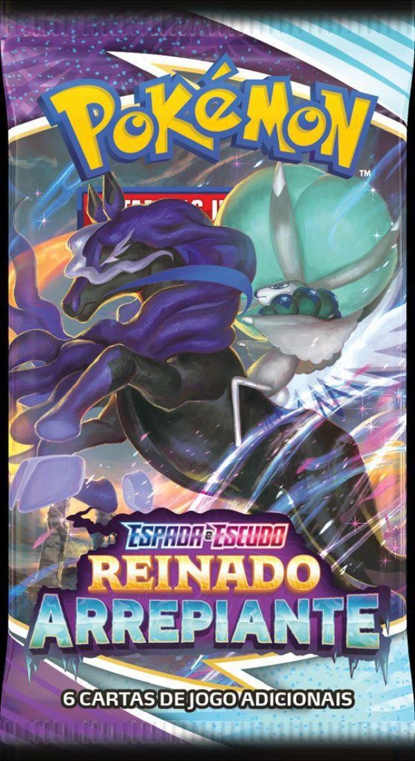 Encontraproduto.com.br - Blister Triplo Pokemon Reinado Arrepiante - Phanpy COPAG DA AMAZONIA