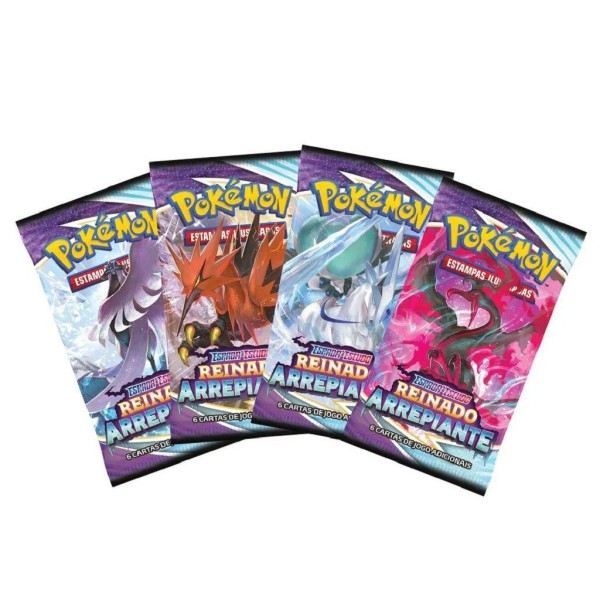 Encontraproduto.com.br - Blister Triplo Pokemon Reinado Arrepiante - Phanpy COPAG DA AMAZONIA