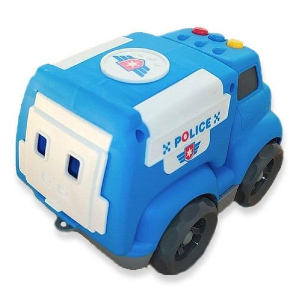 Encontraproduto.com.br - Veiculo Com Luzes e Sons - Caminhaozinho Policia - Azul BBR