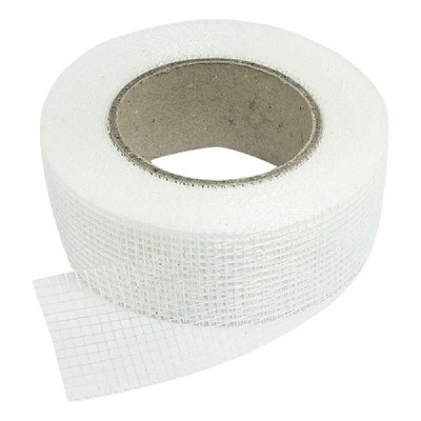 Fita De Fibra De Vidro P/ Gesso Drywal 50mm X 80m