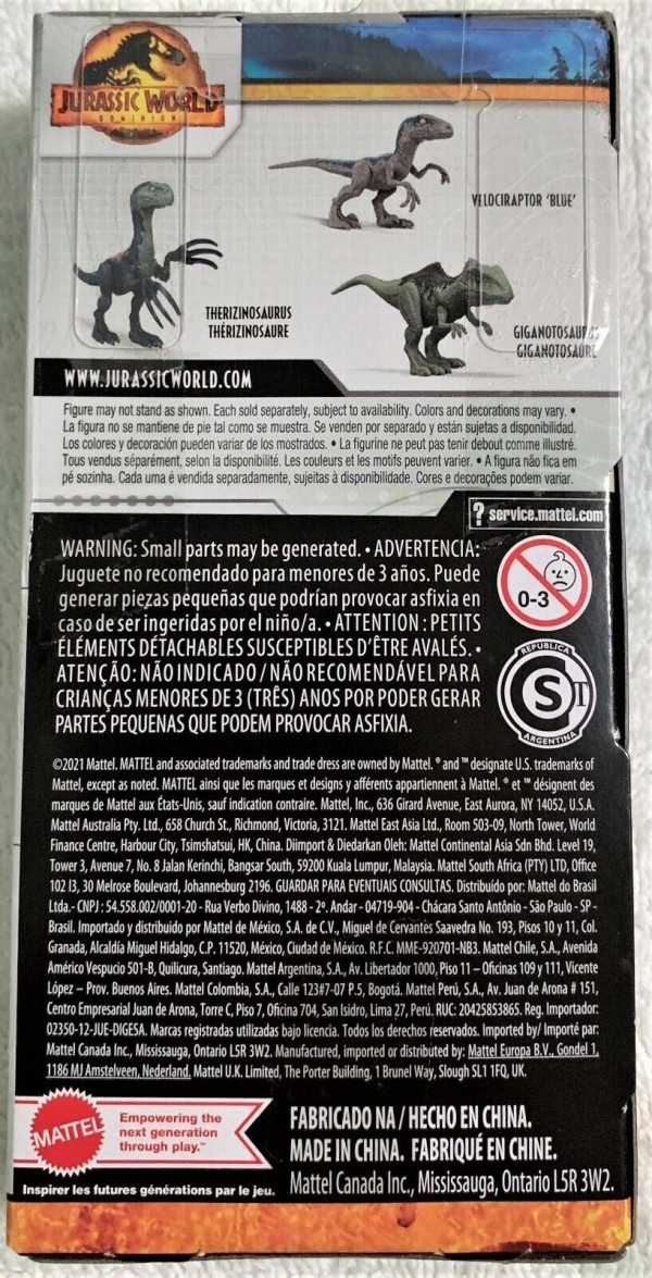Encontraproduto.com.br - Boneco - Jurassic World - Velociraptor Blue (GWT49) MATTEL