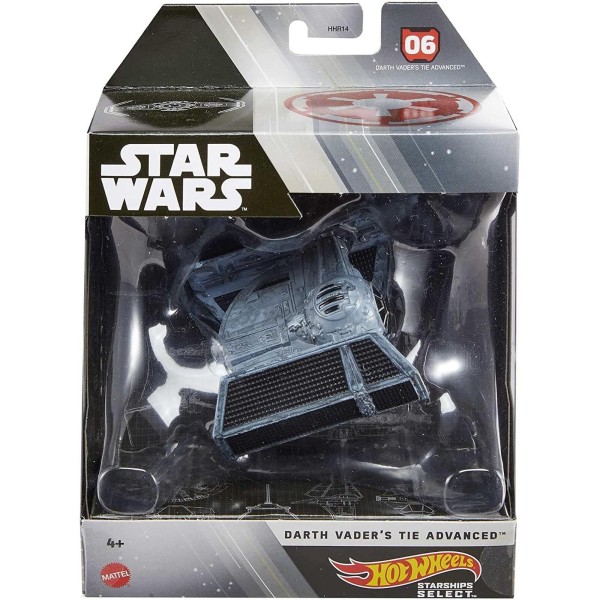 Encontraproduto.com.br - Hot Wheels - Star Wars - Darth Vaders Tie Advanced - Starships Select MATTEL