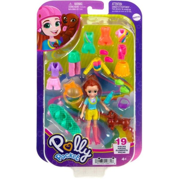 Boneca - Polly Pocket - Conjunto de Looks Amarelo - MATTEL
