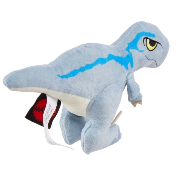 Encontraproduto.com.br - Pelucia - Jurassic World - Mini Dinossauro Com Som - Velociraptor Blue - HHB22 MATTEL