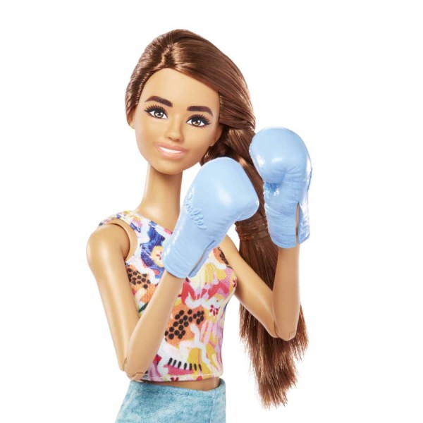 Encontraproduto.com.br - Boneca - Barbie com Cachorrinho - Roupa de Treino Patins e Tenis - GKH73 MATTEL