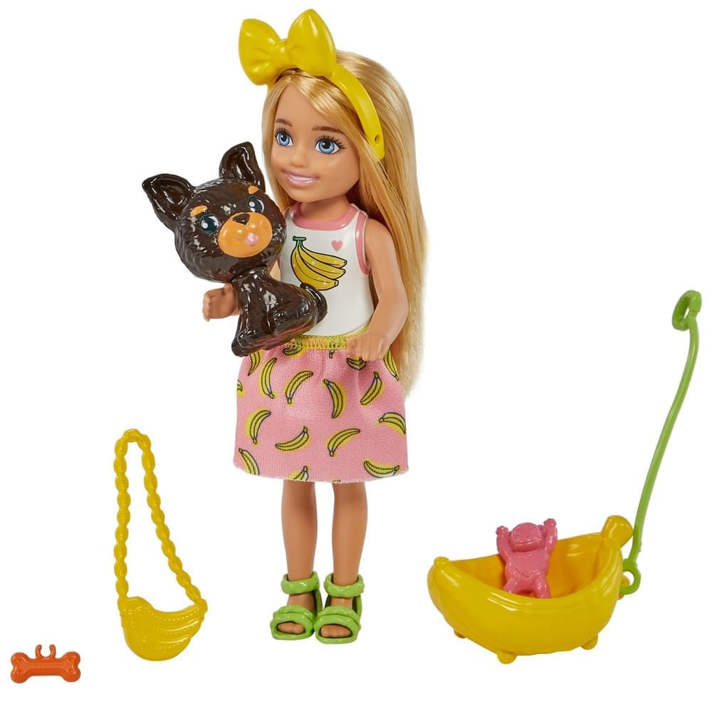 Encontraproduto.com.br - Boneca - Barbie Chelsea com Cachorrinho e Acessorios - HGT08 - MATTEL