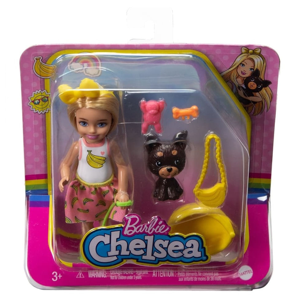 Encontraproduto.com.br - Boneca - Barbie Chelsea com Cachorrinho e Acessorios - HGT08 - MATTEL