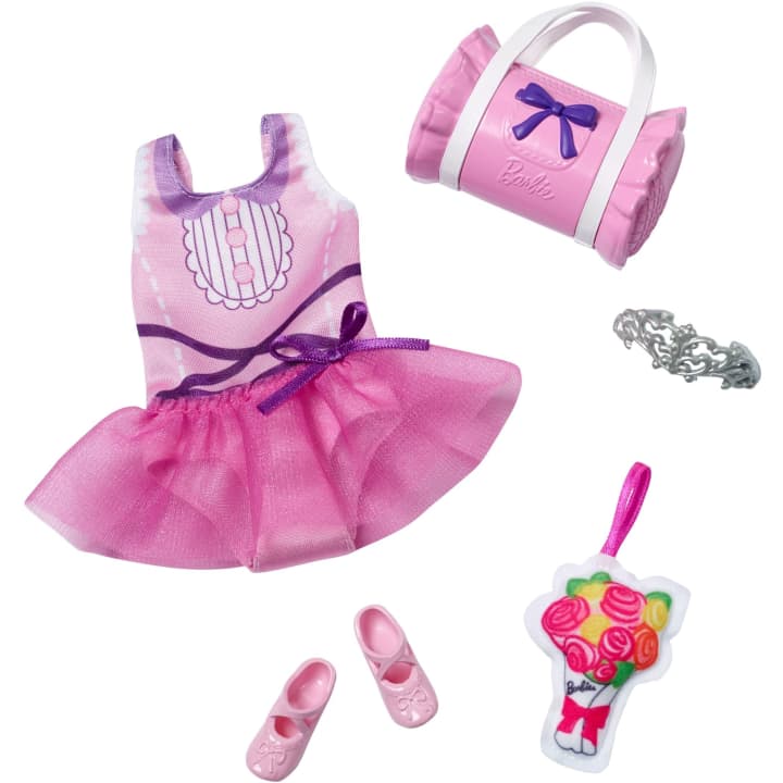 Encontraproduto.com.br - Kit Roupas - Minha Primeira Barbie - Bale - My First Mattel MATTEL