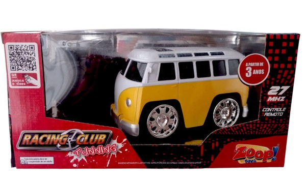 Encontraproduto.com.br - Carro - Com Controle Remoto - Racing Club Tunning - Kombi Amarela - ZP00117 LUMINUS IMPORTACAO E