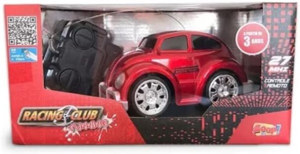 Encontraproduto.com.br - Carro - Com Controle Remoto - Racing Club Tunning - Fusca Vermelho - ZP00117 LUMINUS IMPORTACAO E
