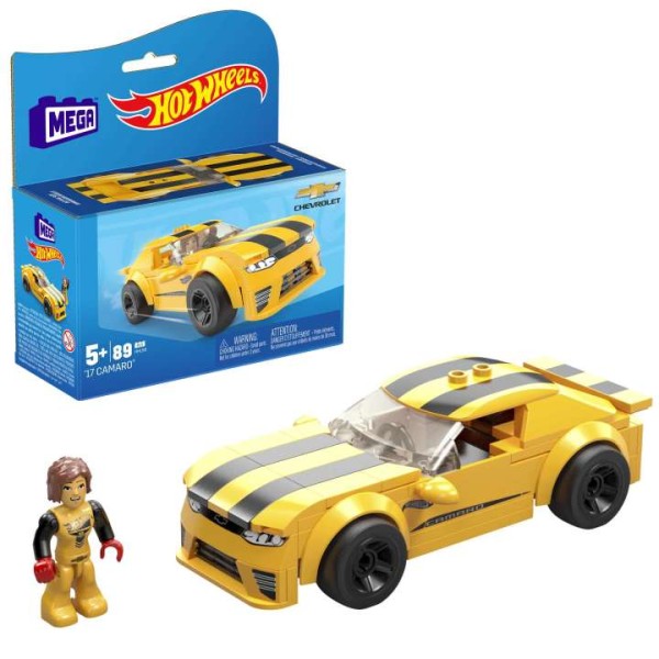 Encontraproduto.com.br - Bloco de Montar - MEGA  - Hot Wheels - 17 Camaro MATTEL