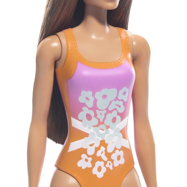 Encontraproduto.com.br - Boneca - Barbie - Praia com Maio Laranja MATTEL