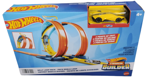 Encontraproduto.com.br - Conjunto de Pista - Hot Wheels Pacote De Loops Divididos MATTEL