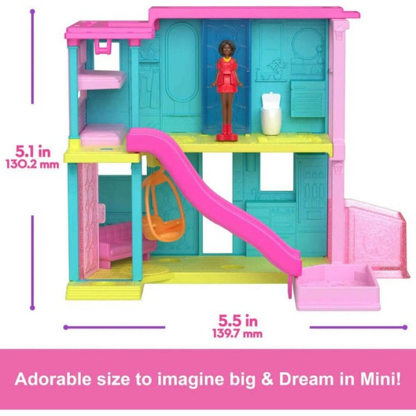 Encontraproduto.com.br - Conjunto - Mini Barbie Land com Escorregador MATTEL