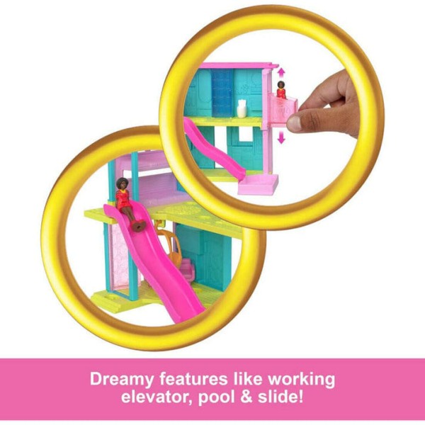 Encontraproduto.com.br - Conjunto - Mini Barbie Land com Escorregador MATTEL