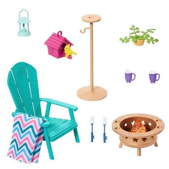 Encontraproduto.com.br - Kit Decoracao Barbie - Conjunto de Jardim MATTEL