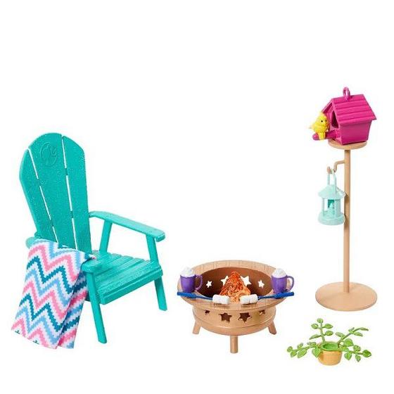 Encontraproduto.com.br - Kit Decoracao Barbie - Conjunto de Jardim MATTEL