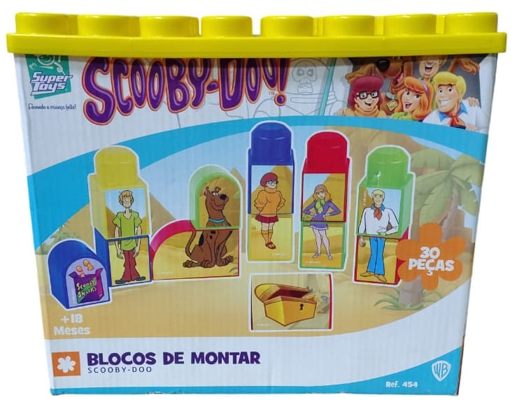 Blocos De Montar - Scooby - Doo 30 Pecas - Amarelo SUPER TOYS