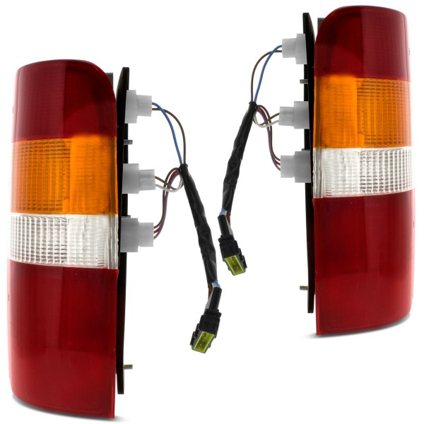 Encontraproduto.com.br - Lanterna Traseira Courier 96 97 98 99 00 01 02 03 04 05 06 07 08 09 10 Tricolor