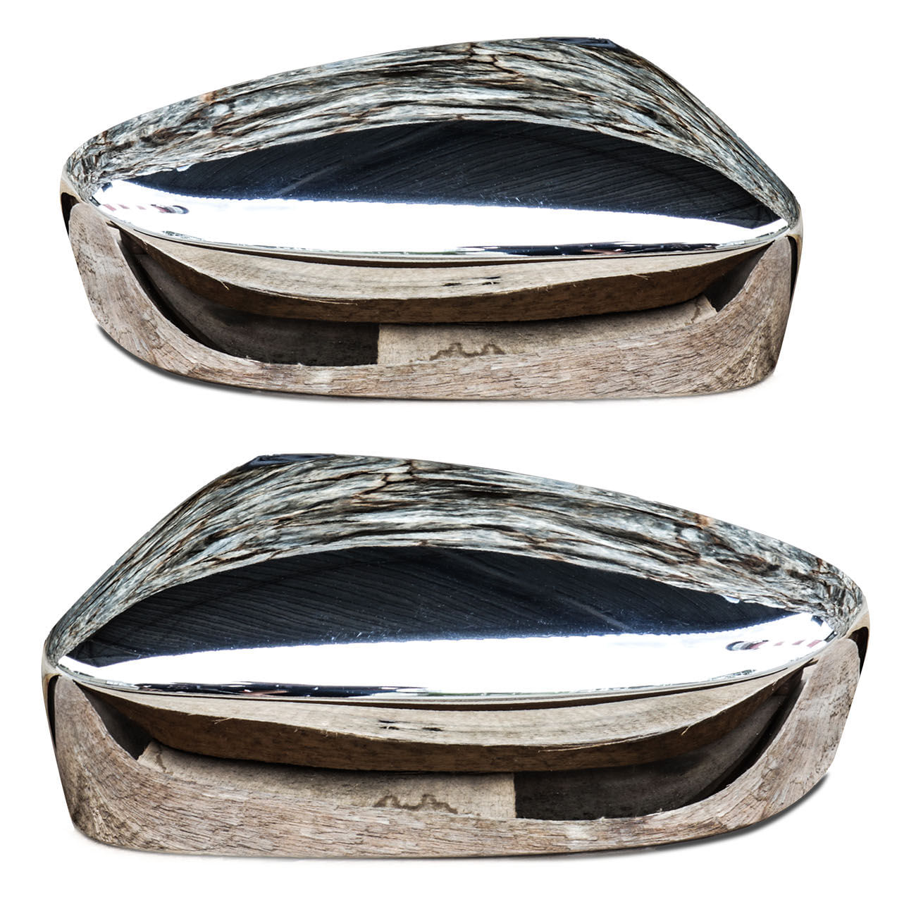 Encontraproduto.com.br - Aplique Cromado Retrovisor Gol Voyage Saveiro G5 2009 a 2013 Encaixe Perfeito Dupla Face