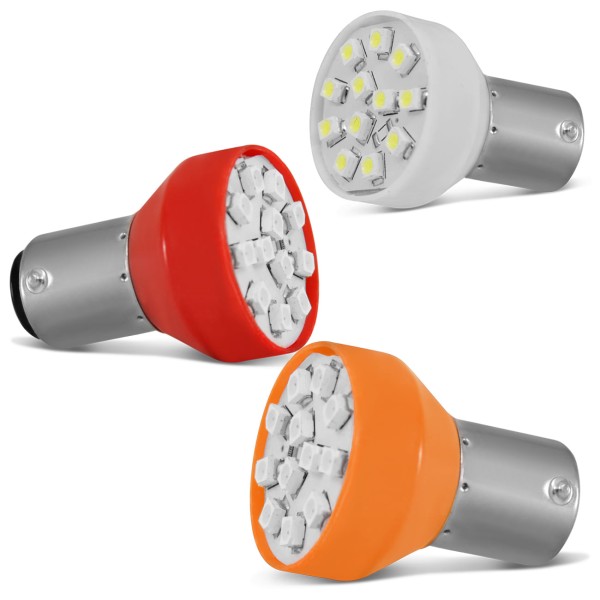 Encontraproduto.com.br - Kit 8 Lâmpadas Leds Tuning Lanterna Traseira Pisca Seta Ré