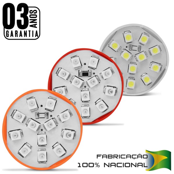 Encontraproduto.com.br - Kit 8 Lâmpadas Leds Tuning Lanterna Traseira Pisca Seta Ré