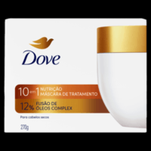 Máscara de Tratamento 12% Fusão de Óleos Complex 10 em 1 Dove Nutrição Caixa 270g