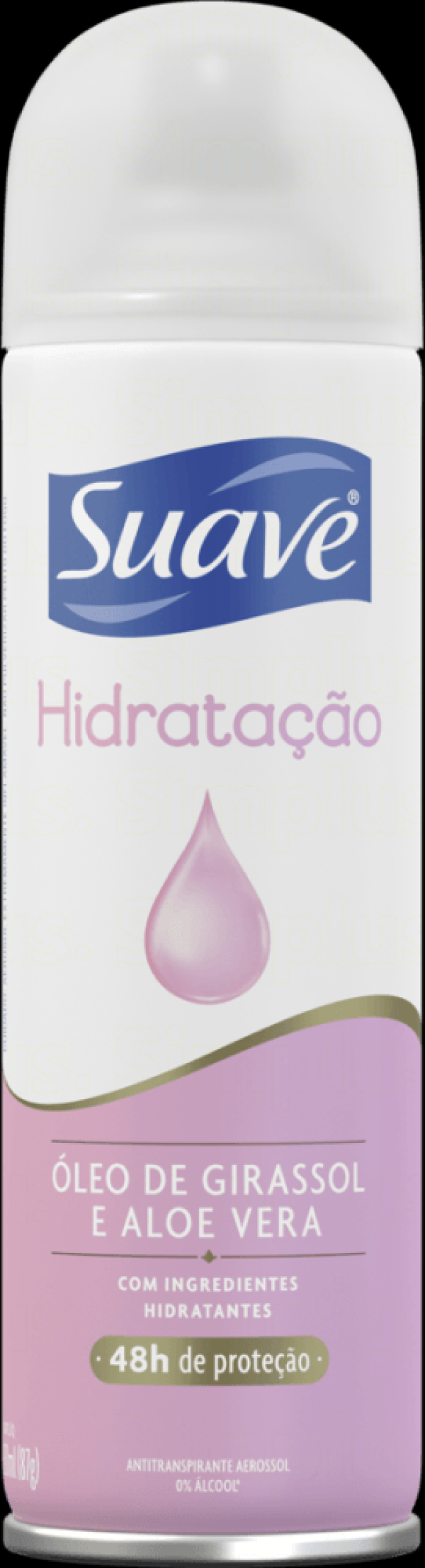 Encontraproduto.com.br - Antitranspirante Aerossol Hidratação com Óleo de Girassol e Aloe Vera 48h de Proteção Suave 150ml Spray