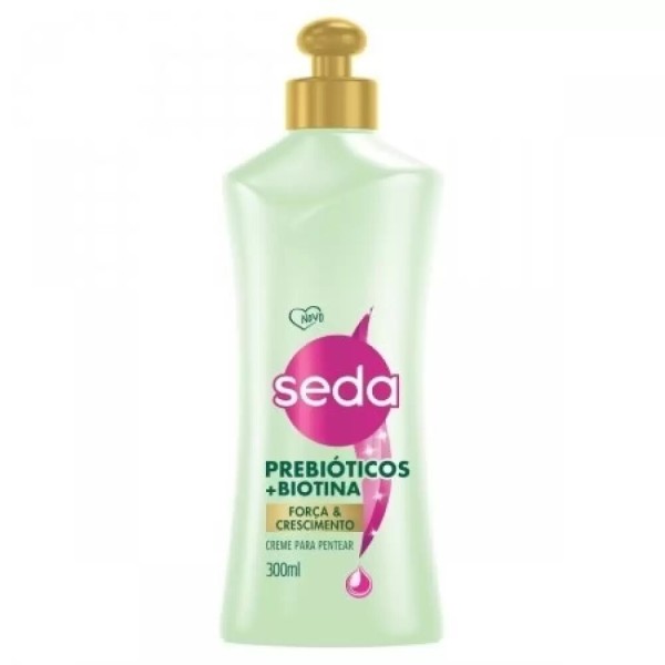Creme para Pentear Força & Crescimento Seda Prebióticos + Biotina Frasco 300ml 295,8g