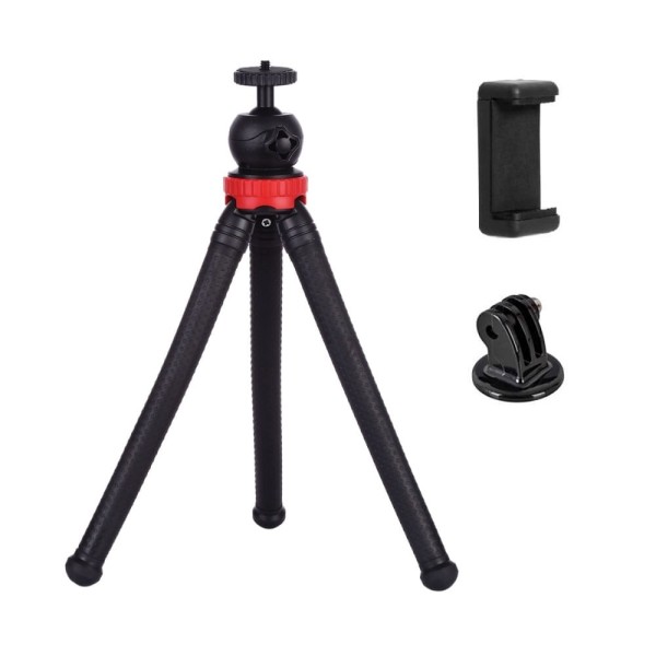 Encontraproduto.com.br - Tripé para GoPro / Celular / Câmeras Compactas Octopus Flexível