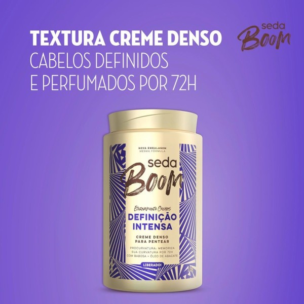 Encontraproduto.com.br - Creme para Pentear Seda Boom Definição Intensa 1 kg