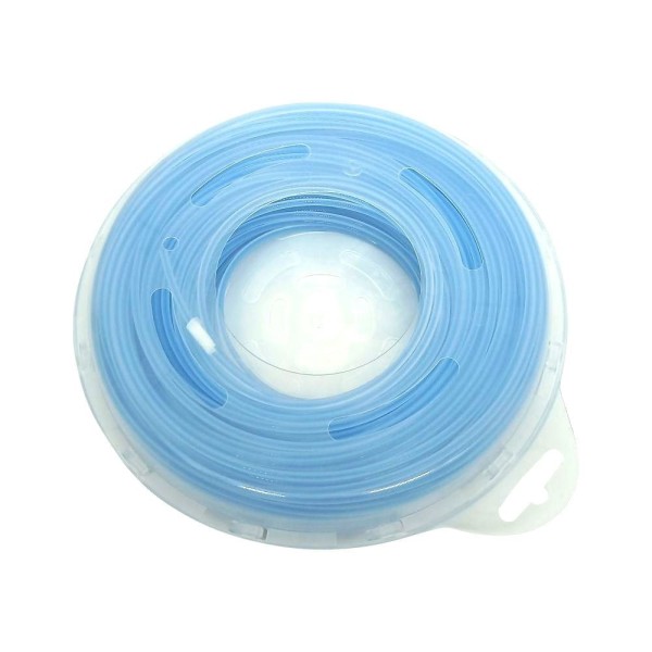 Encontraproduto.com.br - Fio Nylon COEX Duplo Redondo 3,0mm Azul Rolo com 56 Metros Husqvarna Original