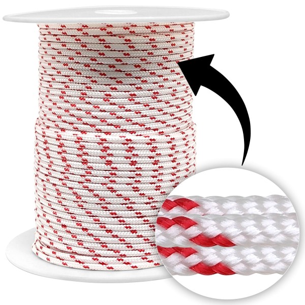 Encontraproduto.com.br - Cordão Arranque 4MM Rolo 100M Premium Para Motores À Diesel