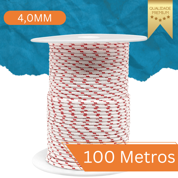 Encontraproduto.com.br - Cordão Arranque 4MM Rolo 100M Premium Para Motores À Diesel