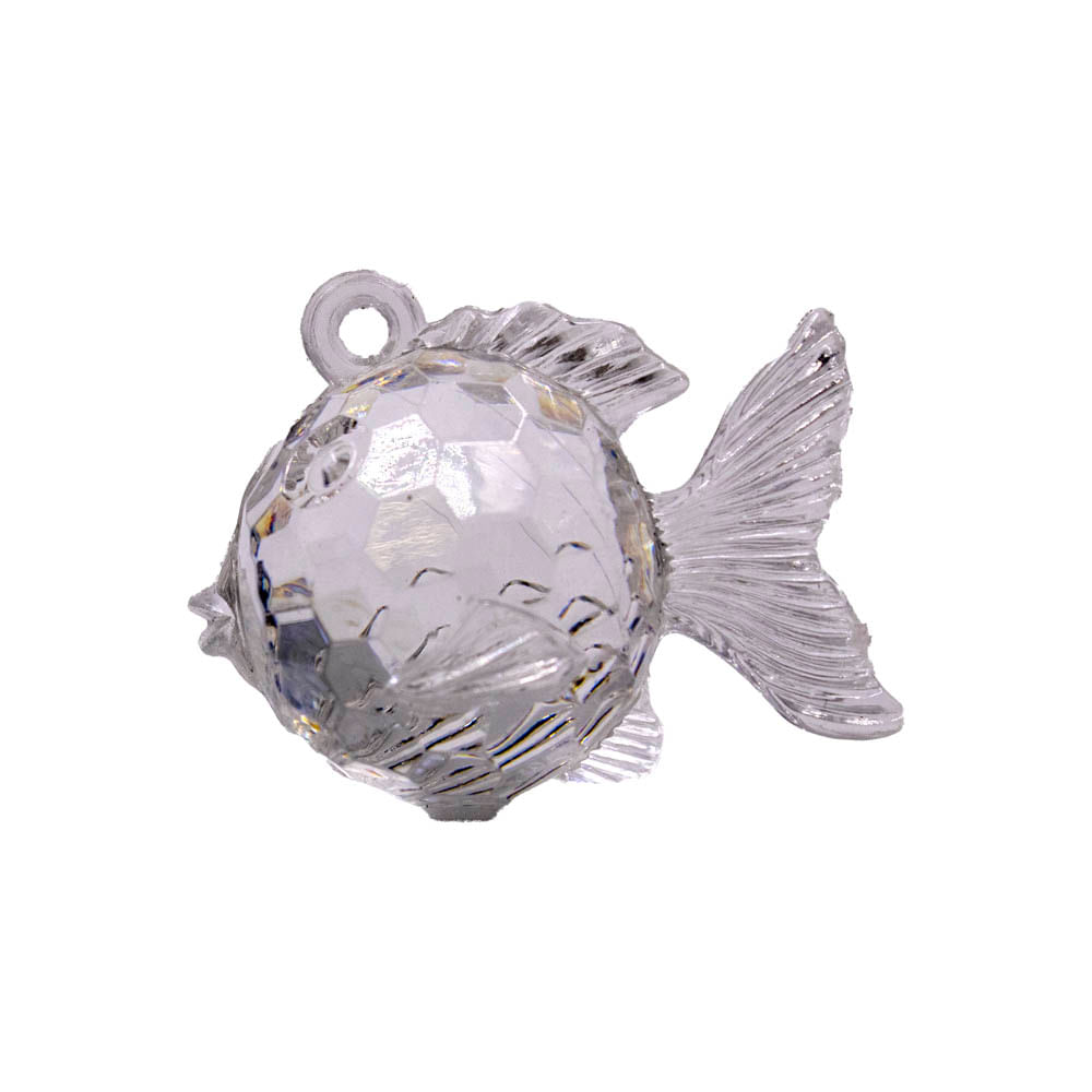 Encontraproduto.com.br - PINGENTE PEIXE 40X30MM EM ACRILICO COM 500GR